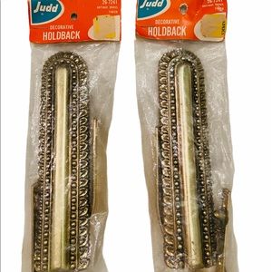 NWT Vtg 50’s/60’s Judd antique curtain holdbacks